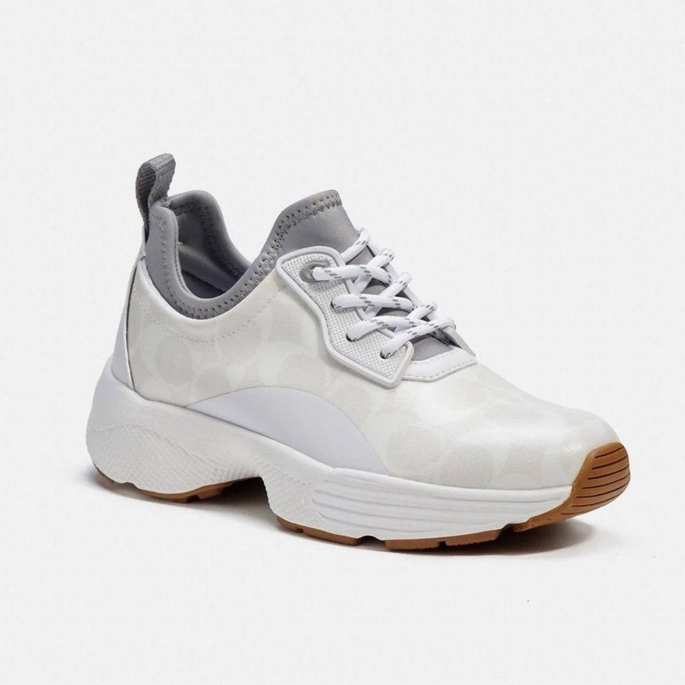 Coach Women's White and Grey Trainers